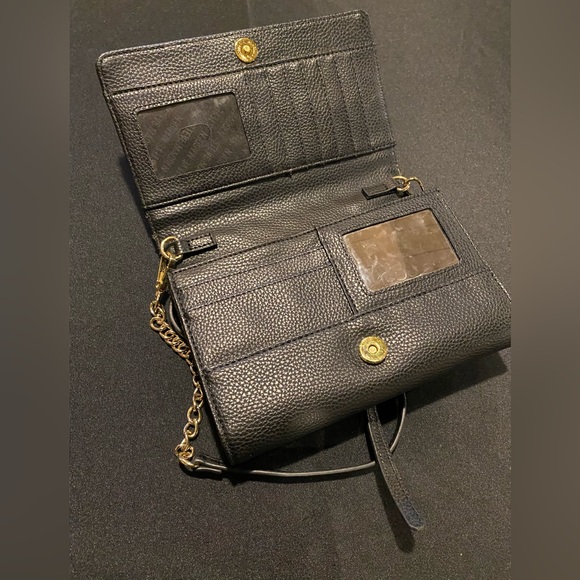 Steve Madden Black Cross Body with Gold Accents - Picture 4 of 6